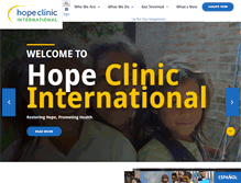 Tablet Screenshot of hopeclinicinternational.org